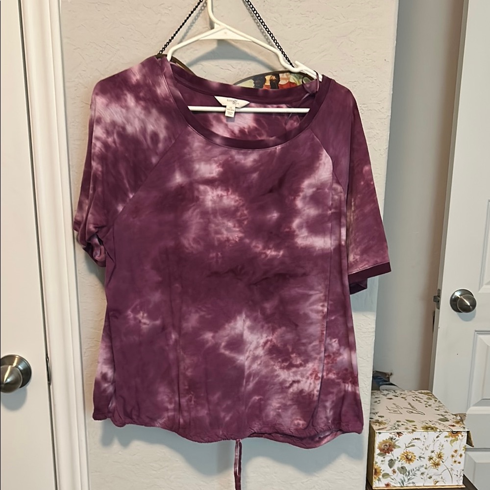 Women's Purple Tie-Dye Top